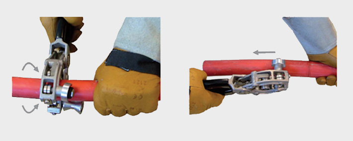 Cable jointers guide stripping PICAS cable