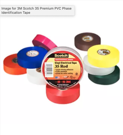 3M Scotch 35 Premium PVC Phase Identification Tape