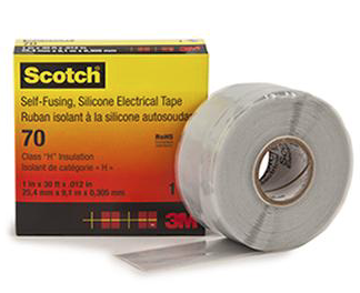 3M T7025 - Scotch 70 Silicone Rubber Self Amalgamating Tape