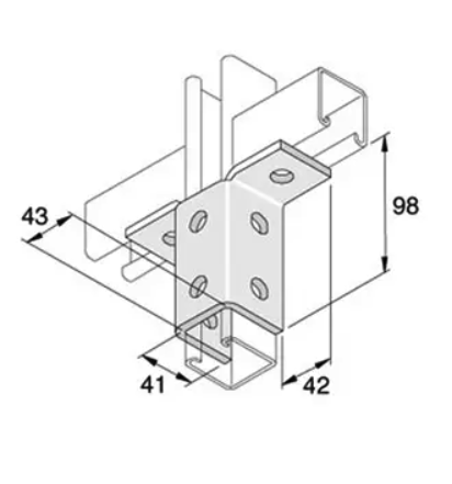 P2346 – Winged T Bracket